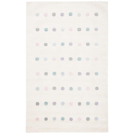 Safavieh 5 x 8 ft. Kids Kids Hand Loomed Rectangle Rug, Ivory SFK805A-5